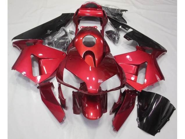 2003-2004 Candy Red Plain Honda CBR600RR Motorrad Verkleidungen