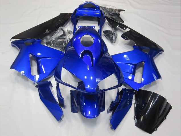 2003-2004 Glänzend Blau & Schwarz Honda CBR600RR Motorrad Verkleidungen 2003-2004 Glänzend Blau & Schwarz Honda CBR600RR Motorrad Verkleidungen
