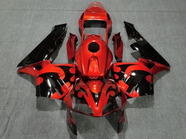 2003-2004 Glänzend Dunkelorange Honda CBR600RR Motorrad Verkleidungen
