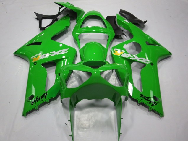 2003-2004 Grün OEM-Stil Kawasaki ZX6R Motorrad Verkleidungen 2003-2004 Grün OEM-Stil Kawasaki ZX6R Motorrad Verkleidungen