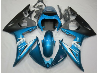 2003-2004 Hellblau & Weiß Yamaha R6 Motorrad Verkleidungen