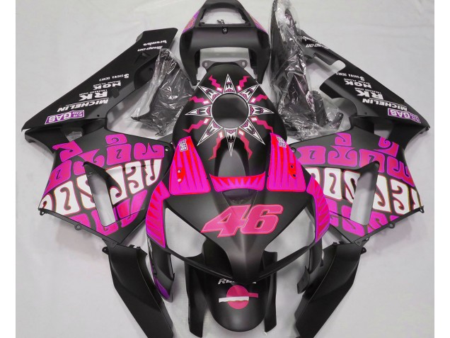 2003-2004 Hot Pink Rossi Repsol Honda CBR600RR Motorrad Verkleidungen 2003-2004 Hot Pink Rossi Repsol Honda CBR600RR Motorrad Verkleidungen