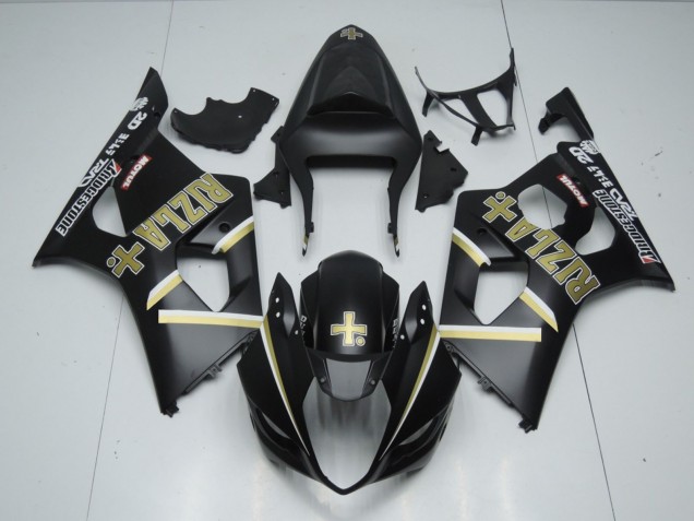 2003-2004 Matt Schwarz Rizla Suzuki GSXR 1000 Motorrad Verkleidungen