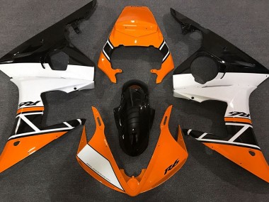 2003-2004 Orange Weiß & Schwarz Yamaha R6 Motorrad Verkleidungen