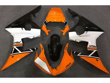 2003-2004 Orange Weiß & Schwarz Yamaha R6 Motorrad Verkleidungen