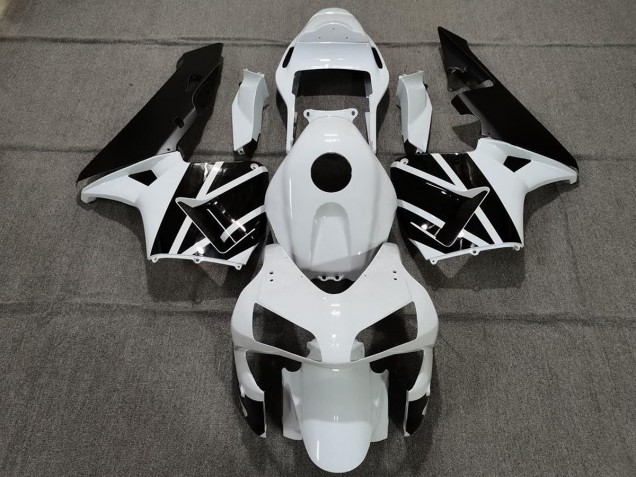 2003-2004 Perlweiß & Schwarz Honda CBR600RR Motorrad Verkleidungen