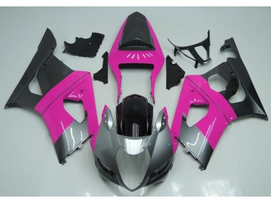 2003-2004 Rosa Silber & Schwarz Suzuki GSXR 1000 Motorrad Verkleidungen