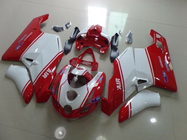 2003-2004 Rot & Weiß Ducati 749 999 Motorrad Verkleidungen