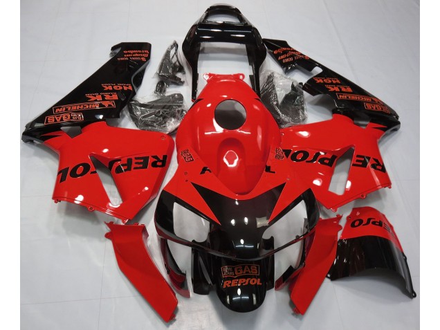 2003-2004 Rot Glänzend Repsol Honda CBR600RR Motorrad Verkleidungen 2003-2004 Rot Glänzend Repsol Honda CBR600RR Motorrad Verkleidungen