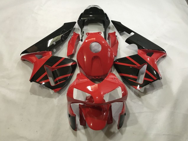2003-2004 Rot Glänzend / Schwarz Honda CBR600RR Motorrad Verkleidungen