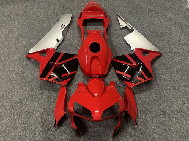 2003-2004 Rot Schwarz & Silber Honda CBR600RR Motorrad Verkleidungen 2003-2004 Rot Schwarz & Silber Honda CBR600RR Motorrad Verkleidungen