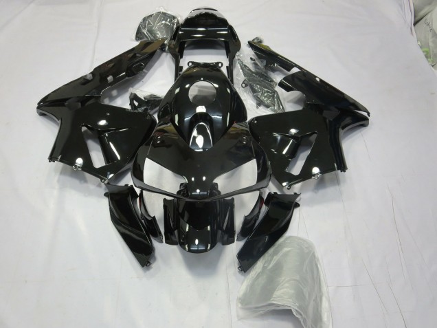 2003-2004 Schwarz Glänzend Honda CBR600RR Motorrad Verkleidungen