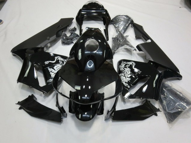 2003-2004 Schwarz Glänzend Sonderdesign Honda CBR600RR Motorrad Verkleidungen