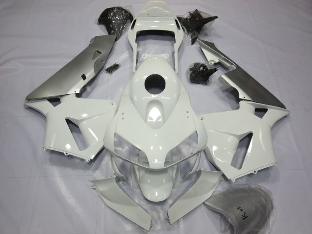2003-2004 Silber & Weiß Honda CBR600RR Motorrad Verkleidungen 2003-2004 Silber & Weiß Honda CBR600RR Motorrad Verkleidungen