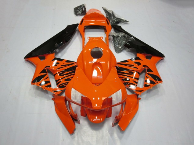 2003-2004 Tribal Orange Honda CBR600RR Motorrad Verkleidungen 2003-2004 Tribal Orange Honda CBR600RR Motorrad Verkleidungen
