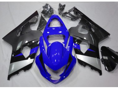 2004-2005 Blau & Silber Suzuki GSXR 600-750 Motorrad Verkleidungen