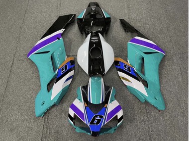2004-2005 Blaugrün 6 Honda CBR1000RR Motorrad Verkleidungen