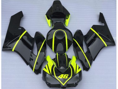 2004-2005 Ganz In Schwarz & High Viz 46 Honda CBR1000RR Motorrad Verkleidungen