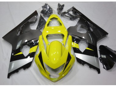 2004-2005 Gelb & Grau Suzuki GSXR 600-750 Motorrad Verkleidungen