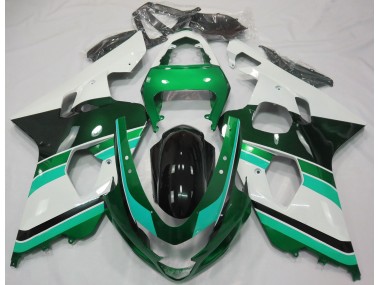 2004-2005 Glanzgrün & Grün Suzuki GSXR 600-750 Motorrad Verkleidungen