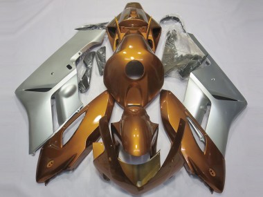 2004-2005 Glanzorange & Silber Honda CBR1000RR Motorrad Verkleidungen