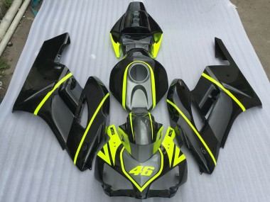 2004-2005 Grau Schwarz & High Viz Honda CBR1000RR Motorrad Verkleidungen