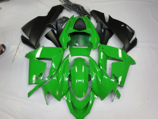 2004-2005 Grün Glanz Kawasaki ZX10R Motorrad Verkleidungen 2004-2005 Grün Glanz Kawasaki ZX10R Motorrad Verkleidungen