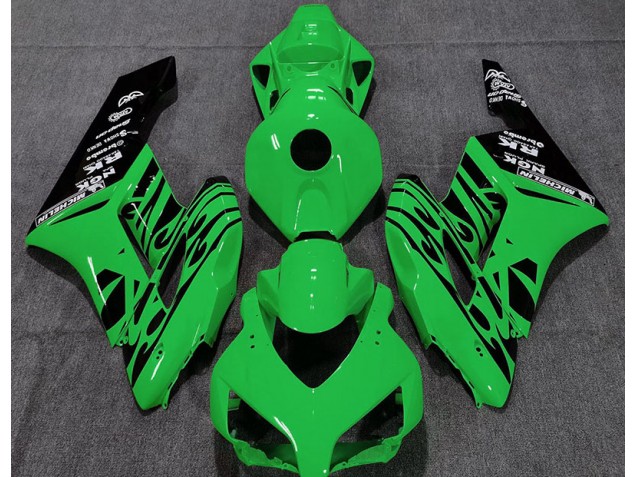 2004-2005 Grün Glänzend Flame Honda CBR1000RR Motorrad Verkleidungen 2004-2005 Grün Glänzend Flame Honda CBR1000RR Motorrad Verkleidungen
