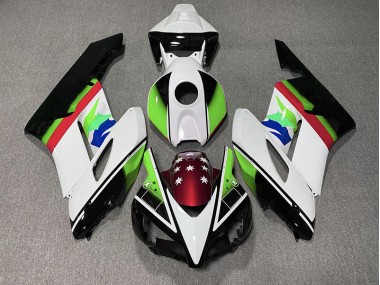 2004-2005 Grüne & Rot Flagge Honda CBR1000RR Motorrad Verkleidungen