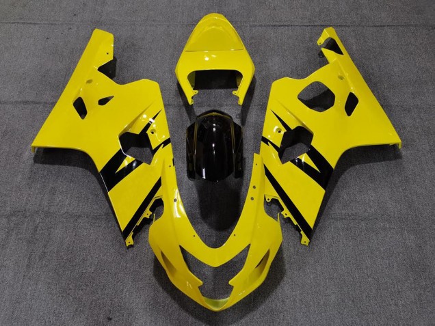 2004-2005 Leuchtend Gelb Glänzend Custom OEM Stil Suzuki GSXR 600-750 Motorrad Verkleidungen