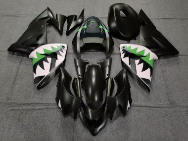 2004-2005 Matt Schwarz & Grün Kawasaki ZX10R Motorrad Verkleidungen
