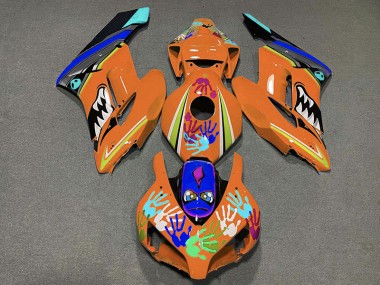 2004-2005 Orange Hai Honda CBR1000RR Motorrad Verkleidungen