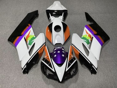2004-2005 Orange & Lila Flagge Honda CBR1000RR Motorrad Verkleidungen