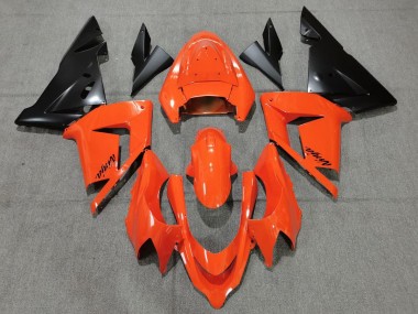 2004-2005 Orange-Schwarz Kawasaki ZX10R Motorrad Verkleidungen