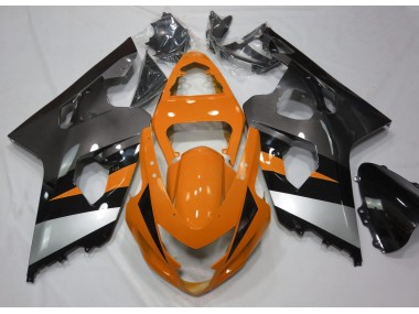 2004-2005 Orange & Silber Suzuki GSXR 600-750 Motorrad Verkleidungen