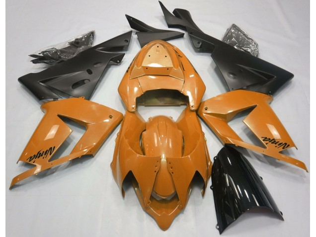2004-2005 Perlorange & Schwarz Kawasaki ZX10R Motorrad Verkleidungen