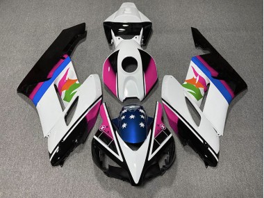 2004-2005 Pink & Blaue Flagge Honda CBR1000RR Motorrad Verkleidungen