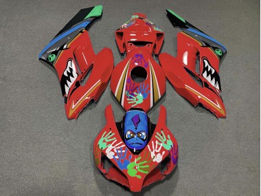 2004-2005 Rot Hai Honda CBR1000RR Motorrad Verkleidungen