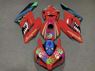 2004-2005 Rot Hai Honda CBR1000RR Motorrad Verkleidungen