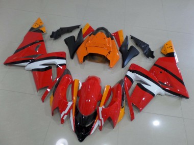 2004-2005 Rot-Weiß-Rosa Kawasaki ZX10R Motorrad Verkleidungen