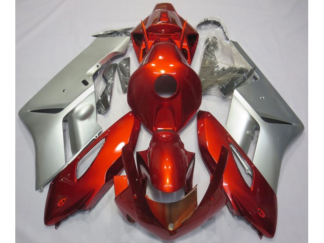 2004-2005 Rot-Silber Honda CBR1000RR Motorrad Verkleidungen 2004-2005 Rot-Silber Honda CBR1000RR Motorrad Verkleidungen
