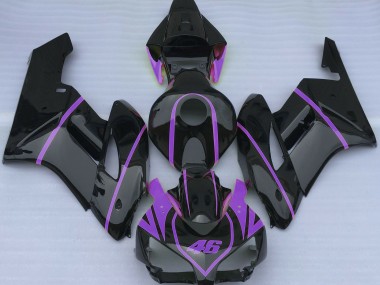 2004-2005 Schwarz Glänzend & Lila Honda CBR1000RR Motorrad Verkleidungen