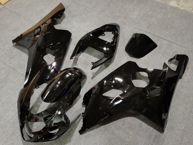 2004-2005 Schwarz Glänzend Suzuki GSXR 600-750 Motorrad Verkleidungen