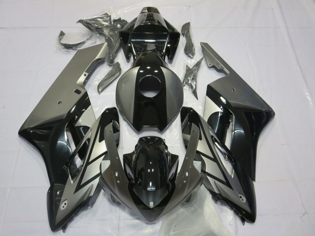 2004-2005 Schwarz & Silber Honda CBR1000RR Motorrad Verkleidungen 2004-2005 Schwarz & Silber Honda CBR1000RR Motorrad Verkleidungen