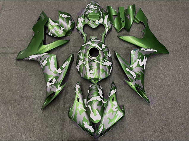 2004-2006 Dunkelgrün Tarnung Yamaha R1 Motorrad Verkleidungen 2004-2006 Dunkelgrün Tarnung Yamaha R1 Motorrad Verkleidungen