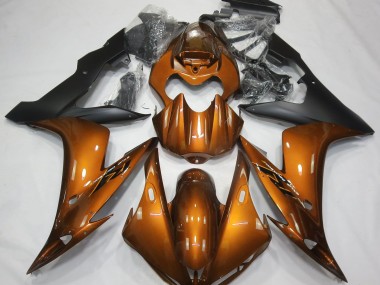 2004-2006 Orange Glänzend & Schwarz Yamaha R1 Motorrad Verkleidungen