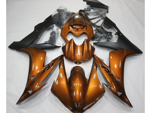 2004-2006 Orange Glänzend & Schwarz Yamaha R1 Motorrad Verkleidungen 2004-2006 Orange Glänzend & Schwarz Yamaha R1 Motorrad Verkleidungen