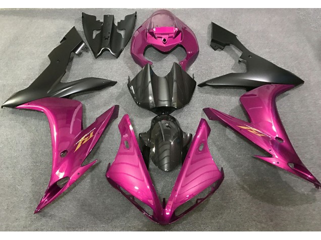2004-2006 Pink & Kohlefaser Stil Yamaha R1 Motorrad Verkleidungen