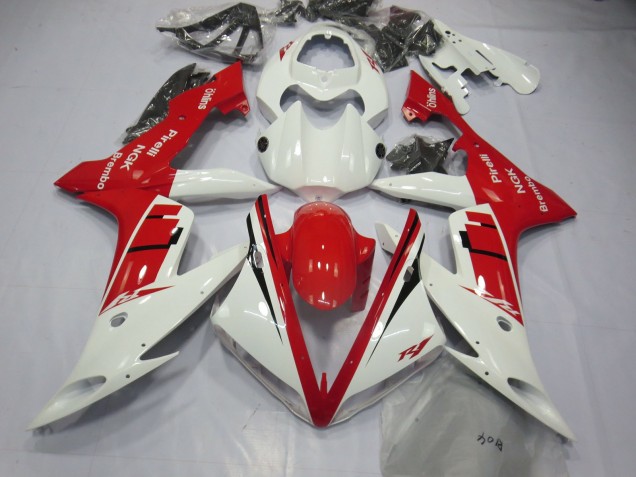 2004-2006 Weiß-Rot-Design Yamaha R1 Motorrad Verkleidungen 2004-2006 Weiß-Rot-Design Yamaha R1 Motorrad Verkleidungen