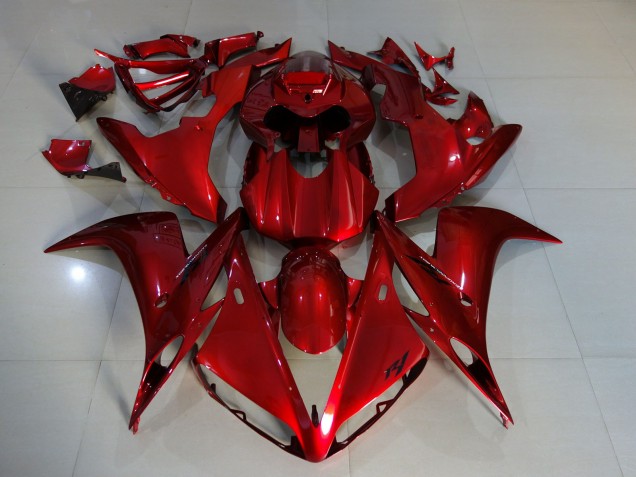 2004-2006 Tiefrot Yamaha R1 Motorrad Verkleidungen
